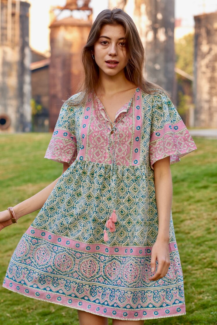 Elsa Short Green Pink / L Elsa Short Green Pink / L